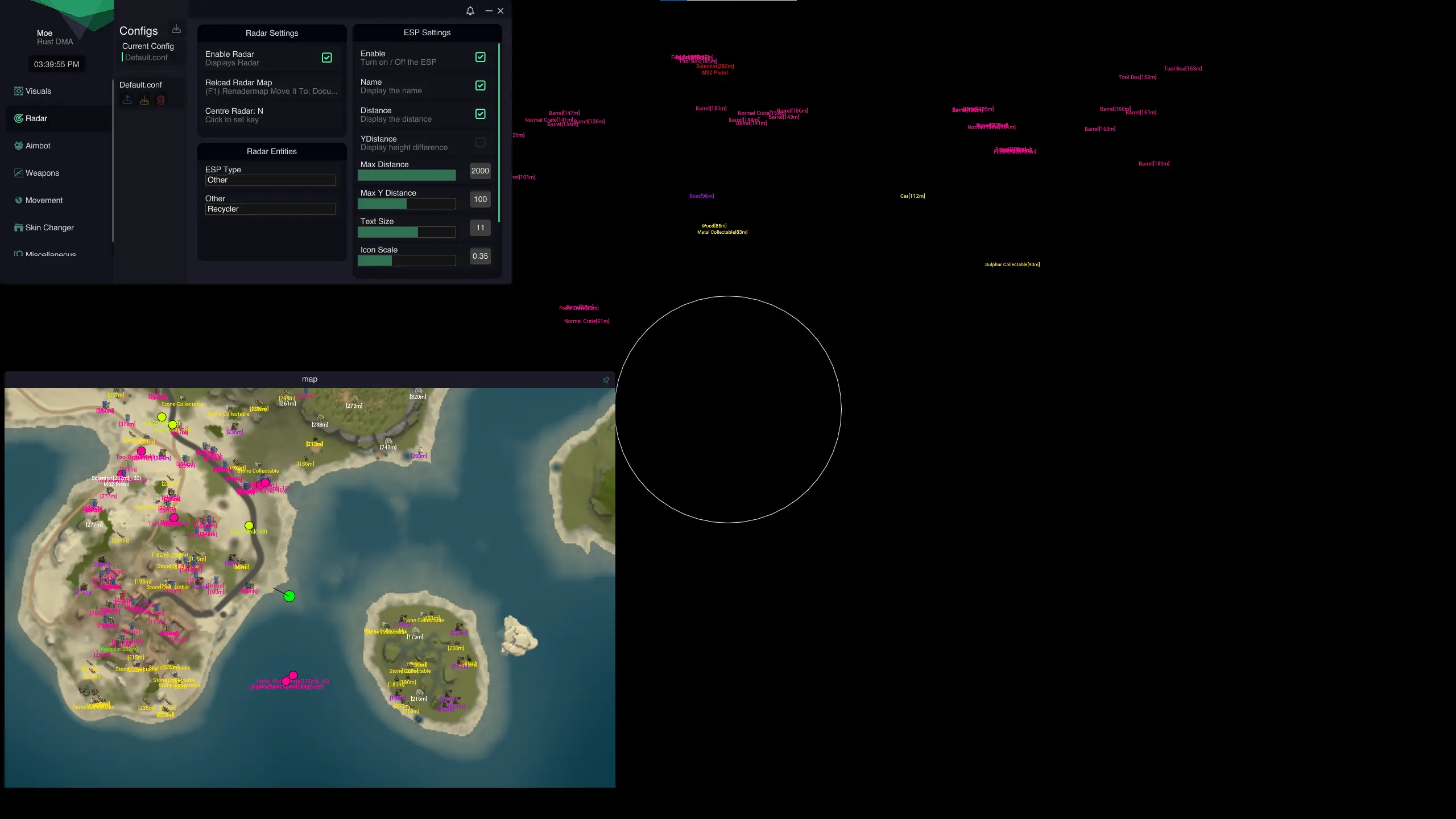Screenshot of Moe Rust Cheat